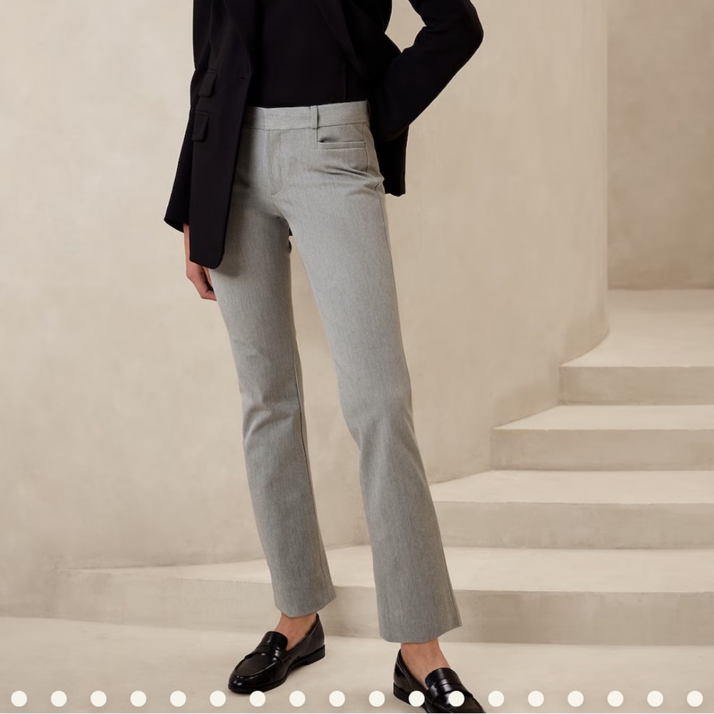 Banana Republic womens gray ankle pants